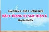 Giải bài 4 trang 83 Toán 6 Tập 1 SGK Cánh Diều
